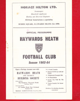 Haywards Heath v Rye United 1964 – Sussex League
