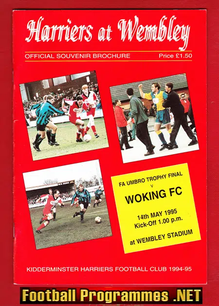 Kidderminster Harriers v Woking 1995 – FA Trophy Final