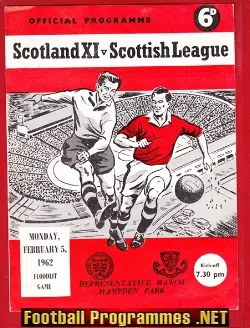 Scotland X1 v Scottish League 1962 - Hampden Park