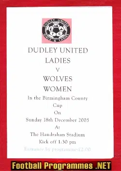 Dudley United Ladies v Wolves 2005 - Birmingham Womens Football
