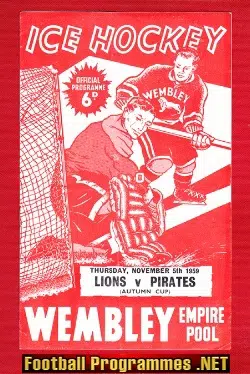 Wembley Ice Hockey v Paisley Pirates 1959 – Autumn Cup