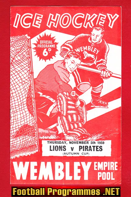 Wembley Ice Hockey v Paisley Pirates 1959 – Autumn Cup