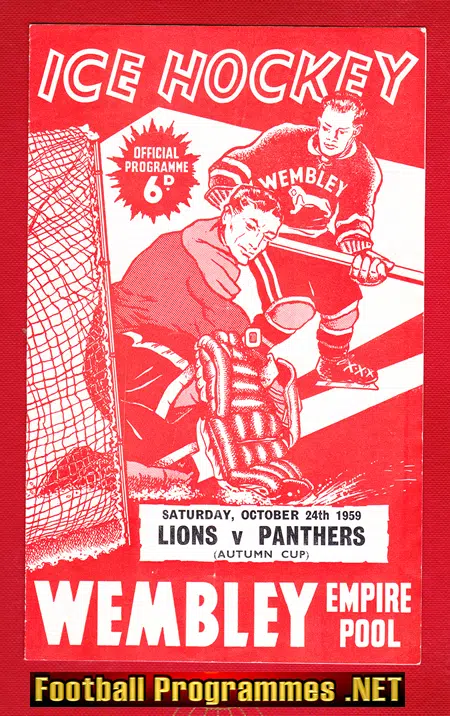 Wembley Ice Hockey v Nottingham Panthers 1959 – Autumn Cup
