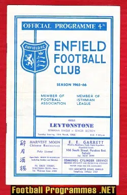 Enfield v Leytonstone 1966