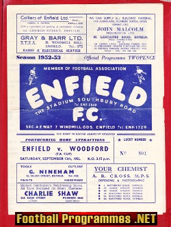 Enfield v Finchley 1952 – Athenian League
