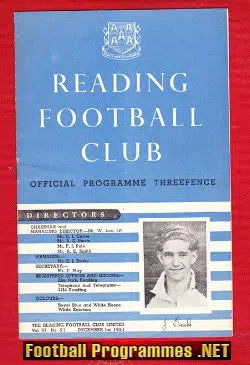 Reading v Leicester City 1951 - Reserves Match