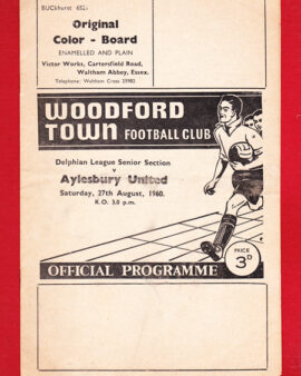 Woodford Town v Aylesbury United 1960