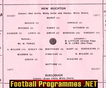 New Brighton v Burscough 1957 - Lancashire Combination