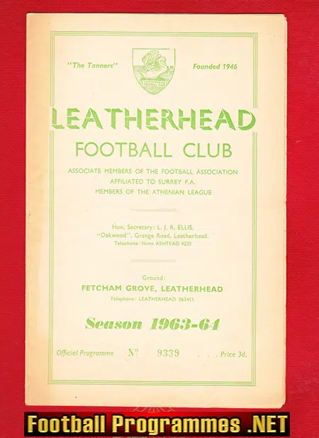 Leatherhead v Redhill 1964