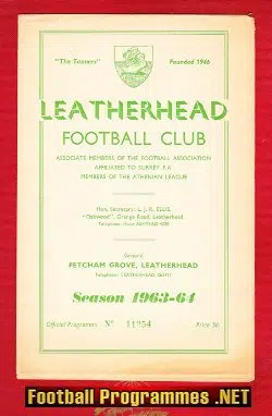 Leatherhead v Redhill 1964 – Semi Final