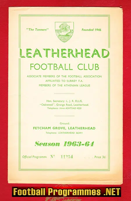 Leatherhead v Redhill 1964 – Semi Final