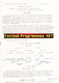 Tunbridge Wells United v Leyton Orient 1961 – Reserves Match