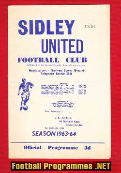 Sidley United v Redhill 1963 – Amateur Cup