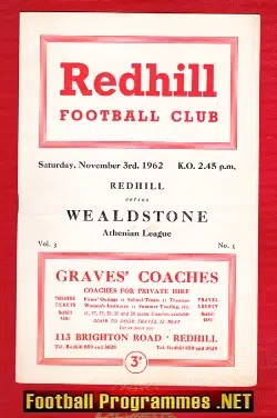 Redhill v Wealdstone 1962
