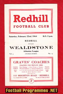 Redhill v Wealdstone 1964