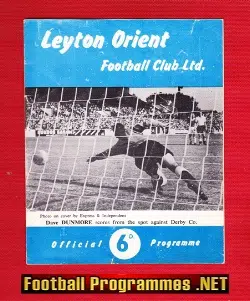 Leyton Orient v Huddersfield Town 1961
