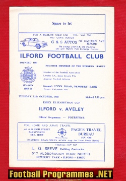 Ilford v Aveley 1965 – Essex Elizabethan Cup