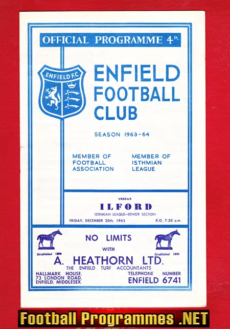 Enfield v Ilford 1963