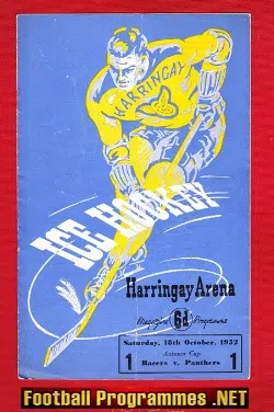 Harringay Ice Hockey v Nottingham Panthers 1952
