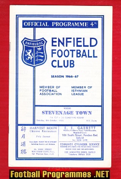 Enfield v Stevenage Town 1966 – FA Cup