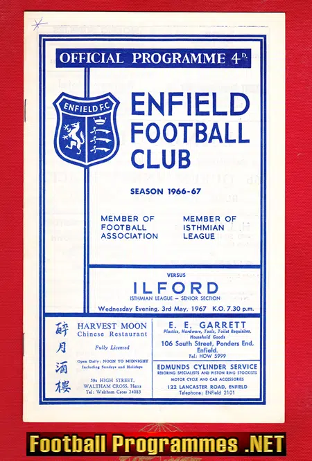 Enfield v Ilford 1967