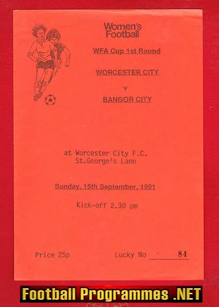 Worcester City Ladies v Bangor City 1991 – Women’s Football