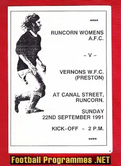 Runcorn Ladies v Vernons 1991 - Womens Football