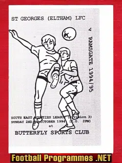St Georges Ladies v Ramsgate 1994 - Eltham Womens Football