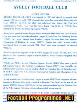 Port Of London v Tillingham Hotspur 1997 – Cup final at Aveley