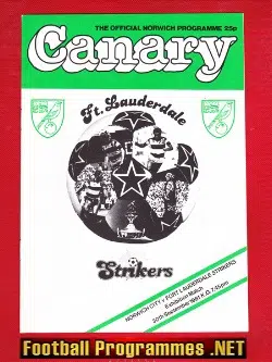 Norwich City v Fort Lauderdale Strikers 1981 – USA Soccer Team