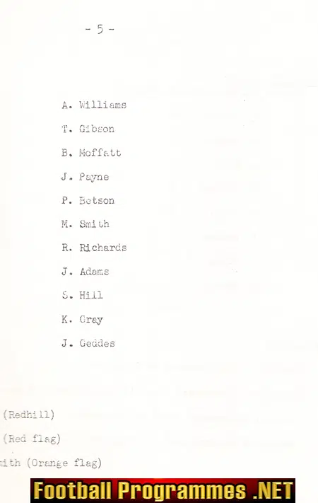 Tilbury v Enfield 1971 - St Chads Road