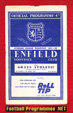 Enfield v Grays Athletic 1963