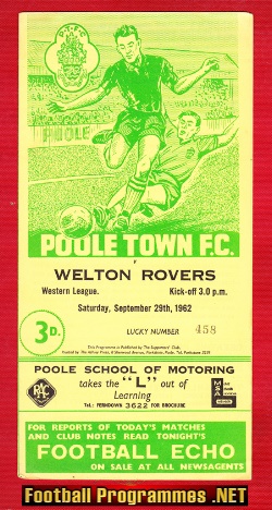 Poole Town v Welton Rovers 1962