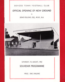 Devizes Town v Walthamstow Avenue 1965 – Opening New Ground