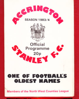 Accrington Stanley v Bootle 1983 – plus prize draw ticket