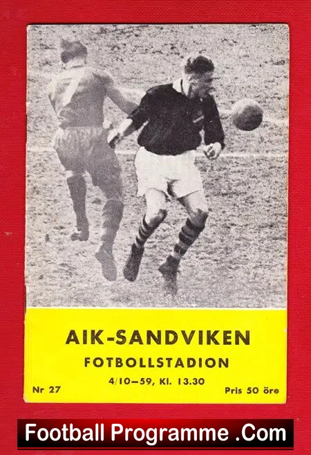 AIK v Sandviken 1959 – Sweden