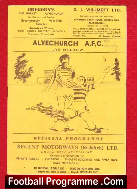 Alvechurch v Brereton Social 1977