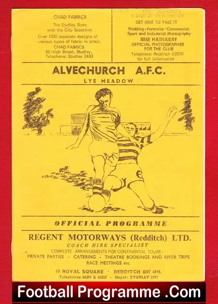 Alvechurch v Gresley Rovers 1978