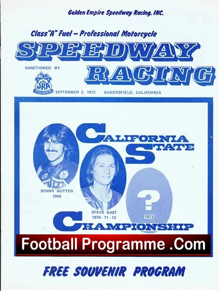 America California Speedway State Championship 1972