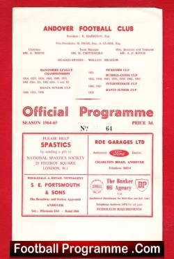 Andover v Frome Town 1965