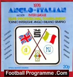 Anglo Italian Tournament Inter League 1976 – Enfield – Wimbledon