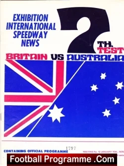 Australia Speedway v Great Britain 1976 – Birisbane