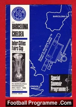 Barcelona v Chelsea 1966 – Inter Cities Fairs Cup Spain