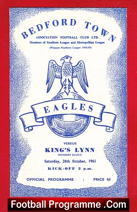 Bedford Town v Kings Lynn 1961