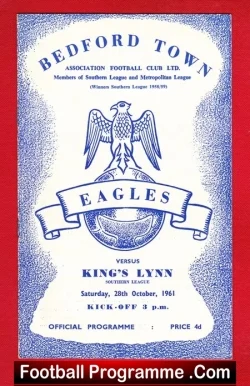 Bedford Town v Kings Lynn 1961