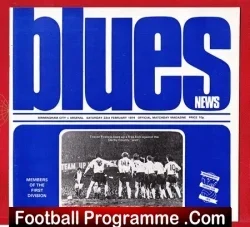 Birmingham City v Arsenal 1974