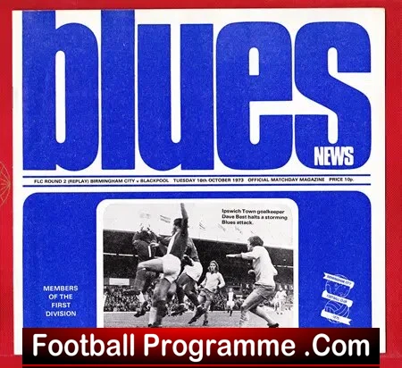 Birmingham City v Blackpool 1973 – League Cup Replay