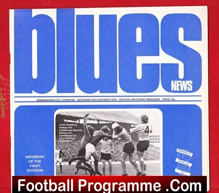 Birmingham City v Everton 1973
