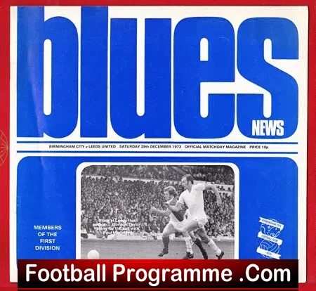Birmingham City v Leeds United 1973