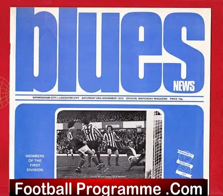 Birmingham City v Leicester City 1973